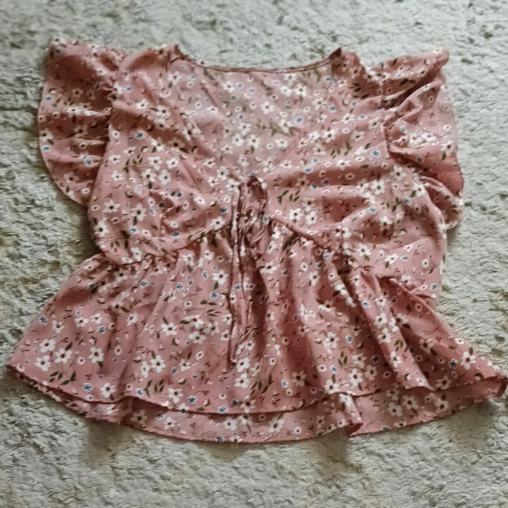 SHEIN Pink Floral Top